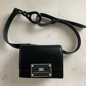 elisabetta franchi belt bag black
